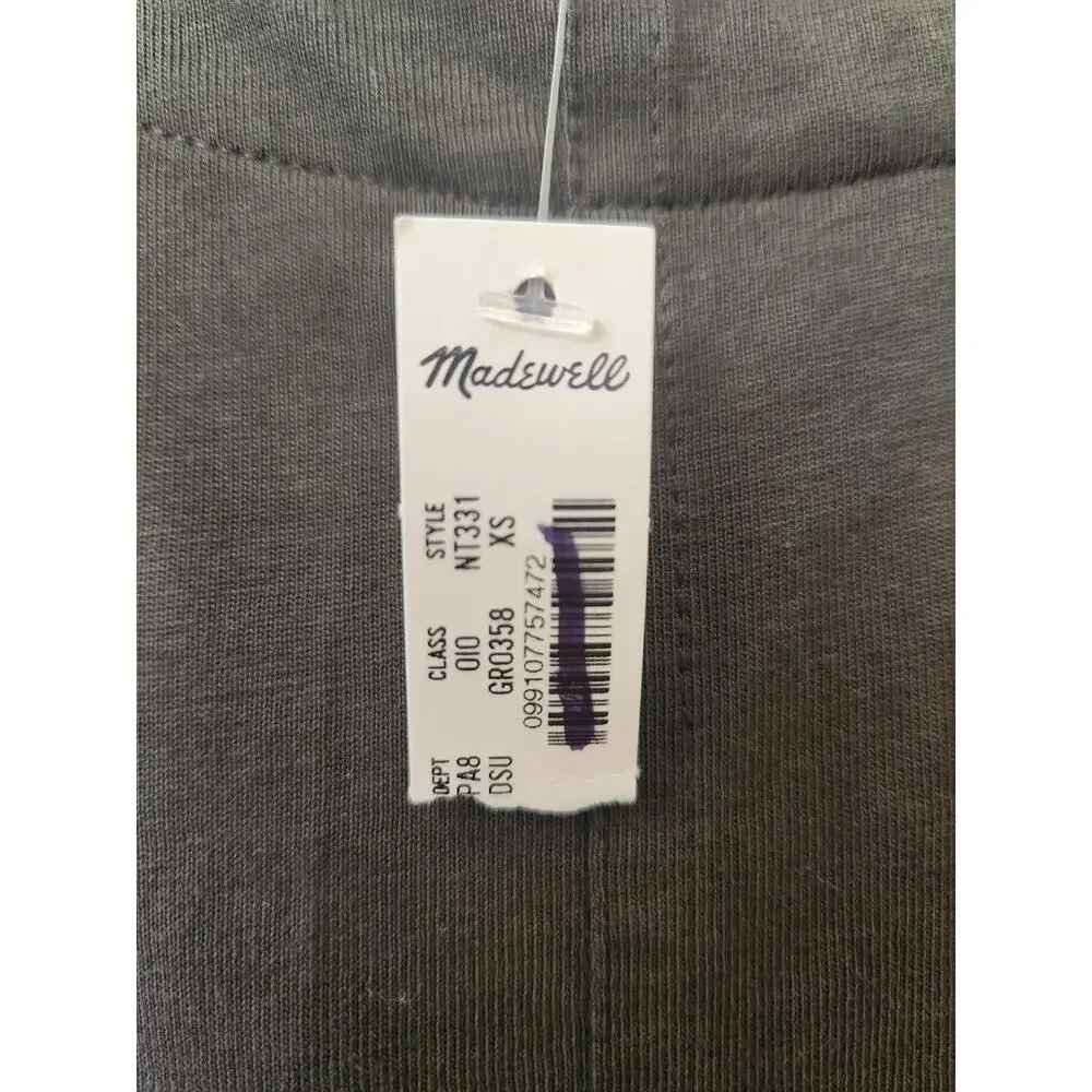 NWT Madewell Puff-Sleeve Tee Dark Surplus XS